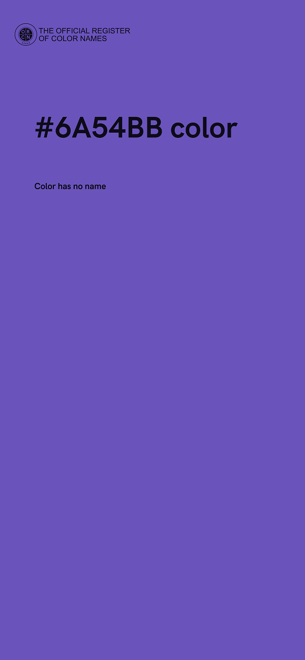 #6A54BB color image
