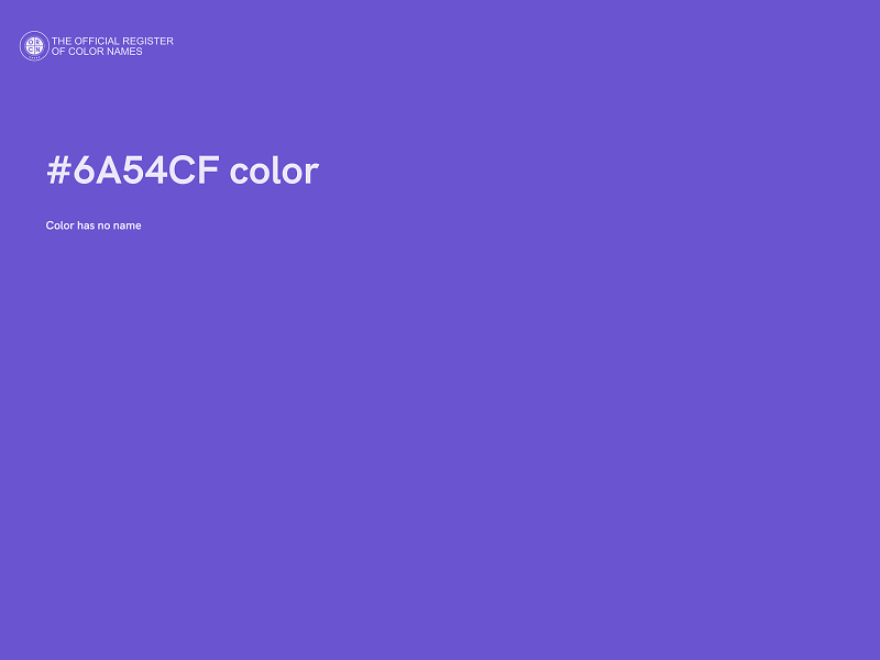 #6A54CF color image