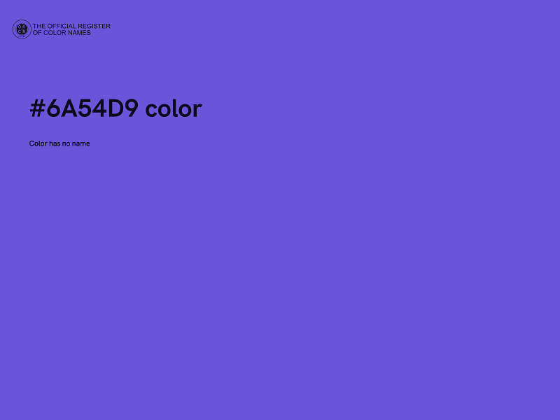 #6A54D9 color image