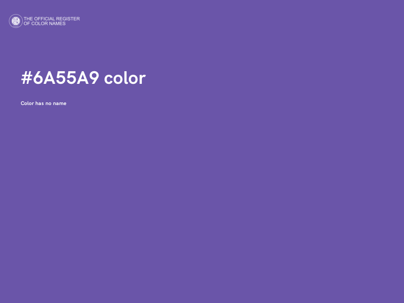 #6A55A9 color image