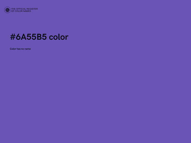 #6A55B5 color image