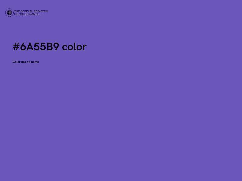 #6A55B9 color image