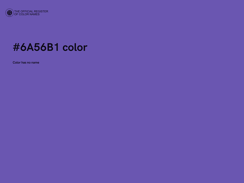 #6A56B1 color image