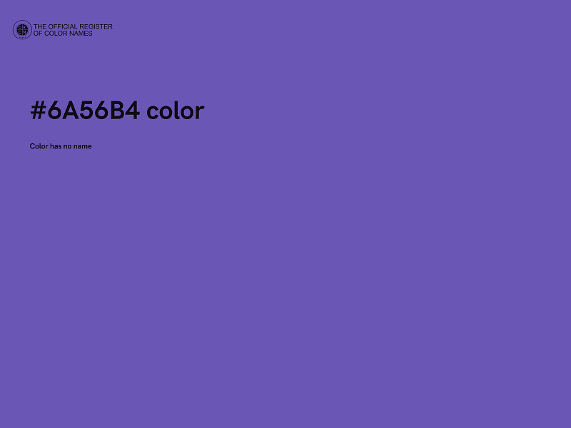 #6A56B4 color image