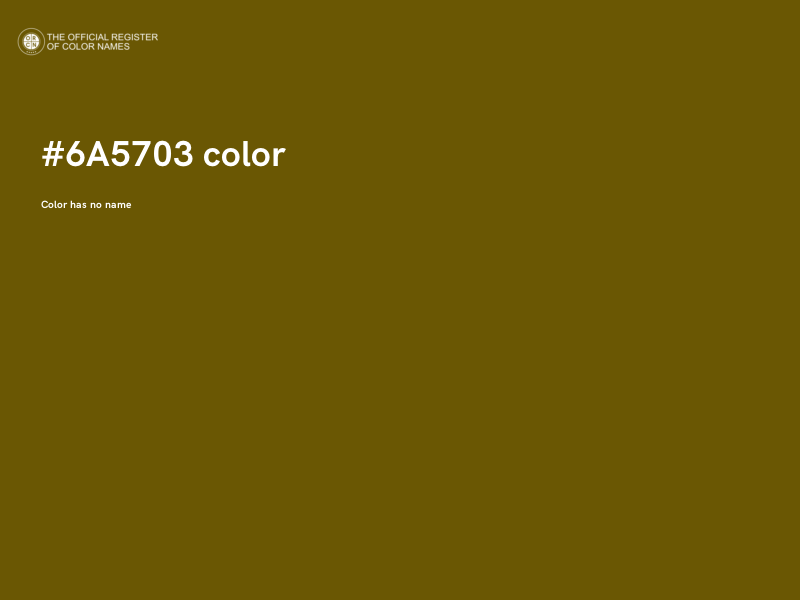 #6A5703 color image