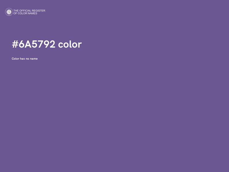 #6A5792 color image