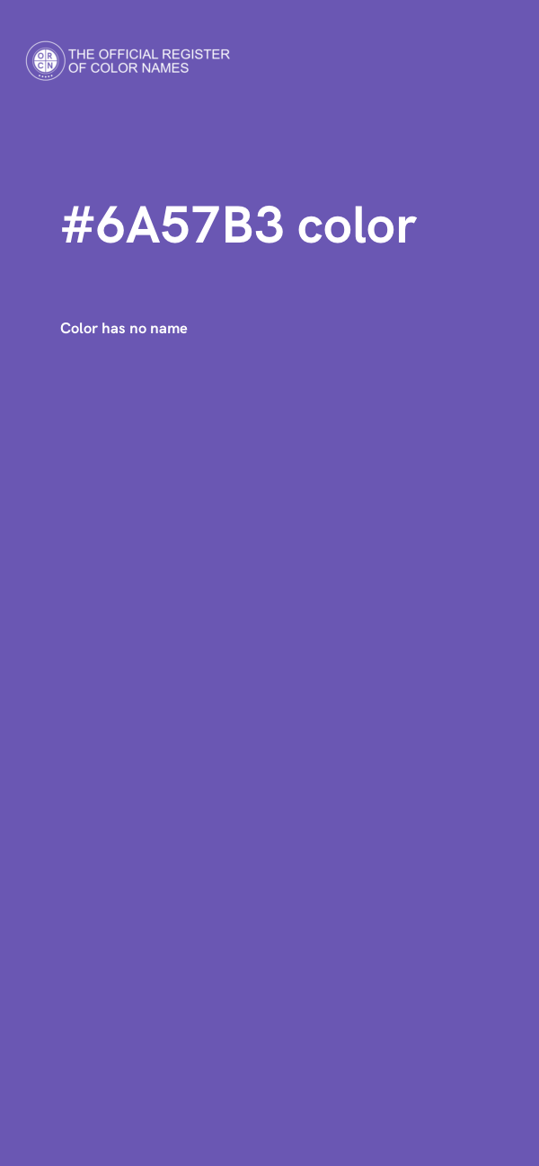 #6A57B3 color image