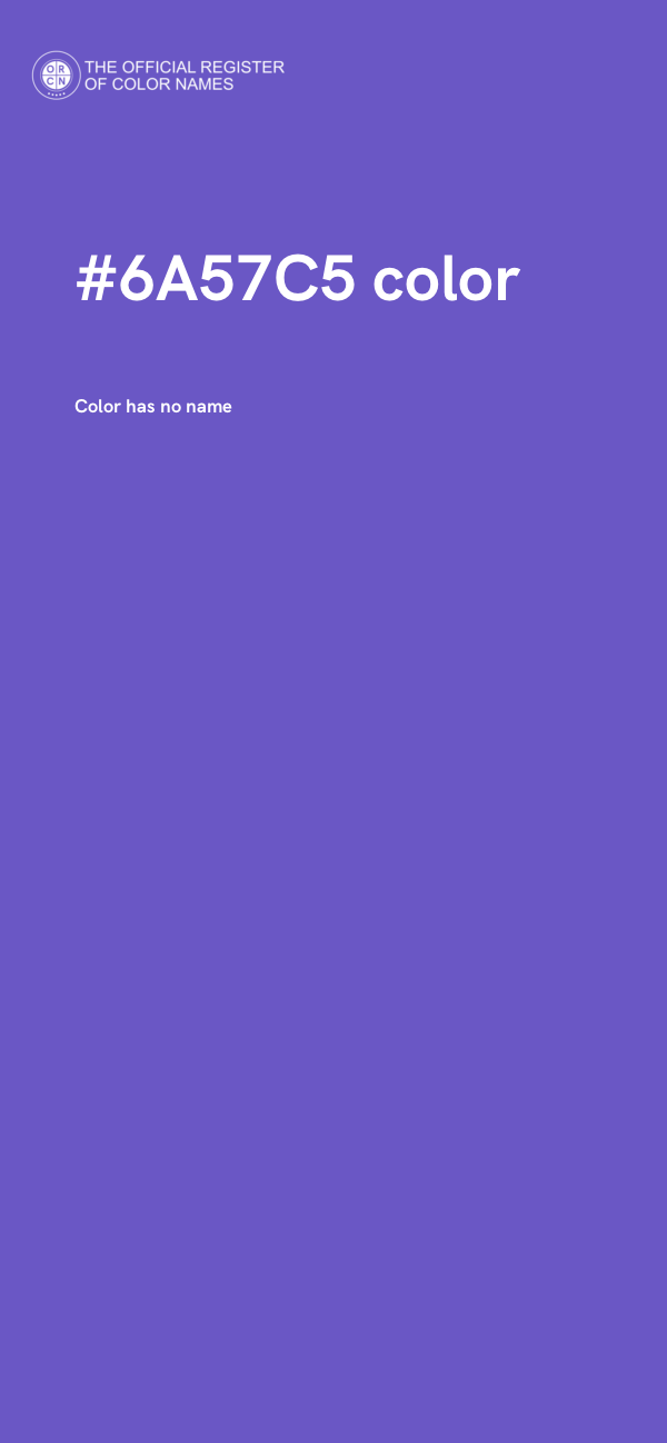 #6A57C5 color image