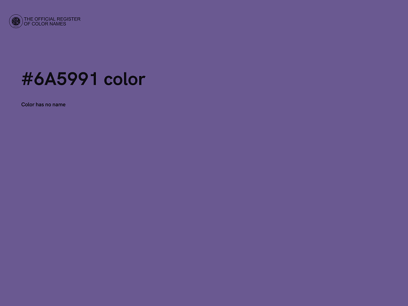 #6A5991 color image
