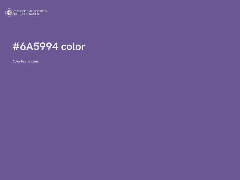 #6A5994 color image
