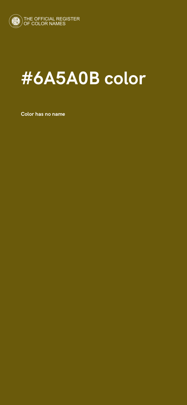 #6A5A0B color image