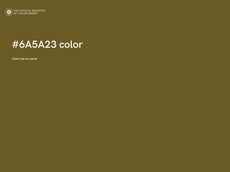 #6A5A23 color image