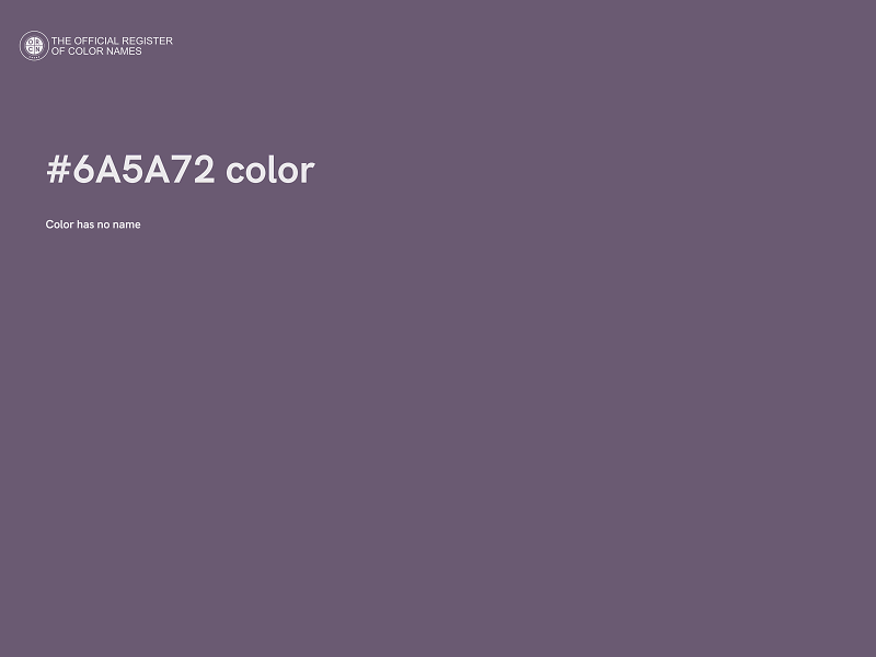 #6A5A72 color image
