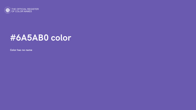 #6A5AB0 color image