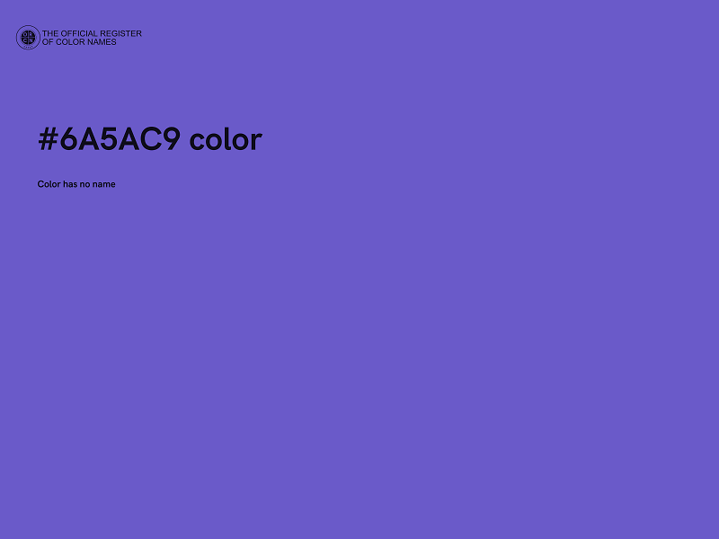 #6A5AC9 color image