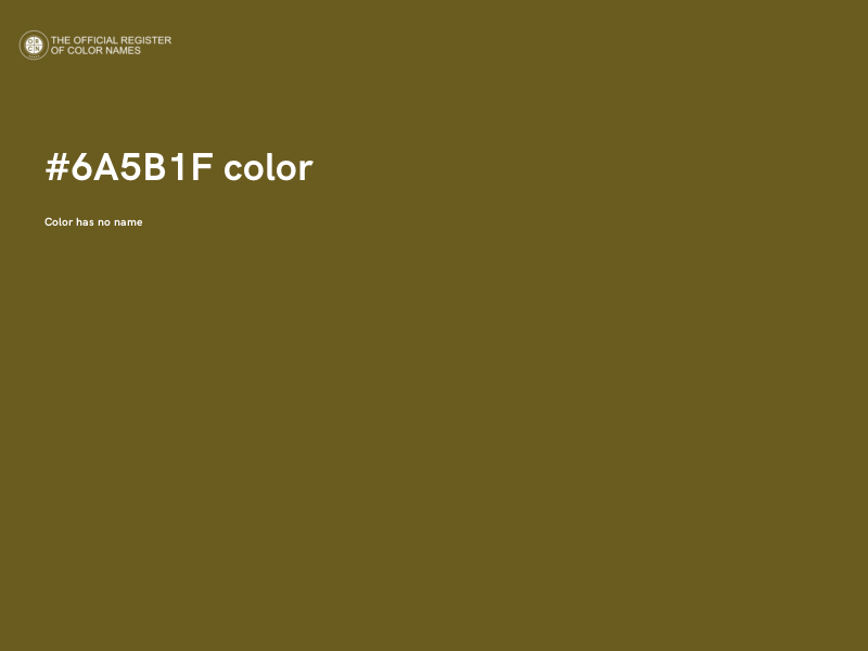 #6A5B1F color image