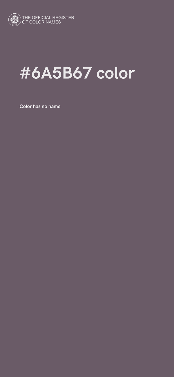 #6A5B67 color image