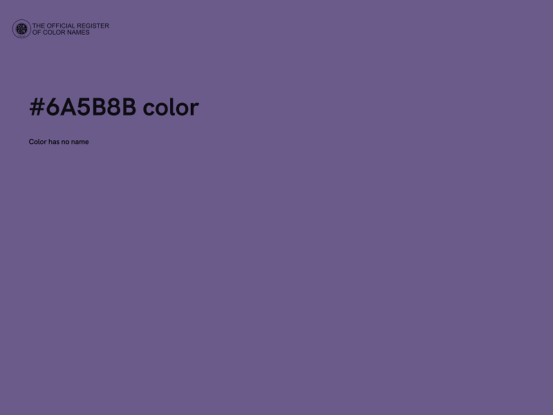 #6A5B8B color image