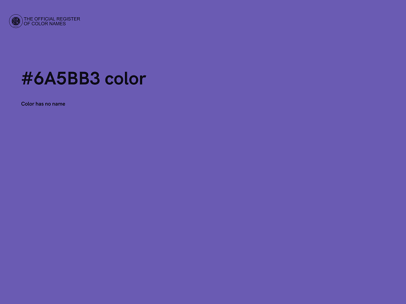 #6A5BB3 color image