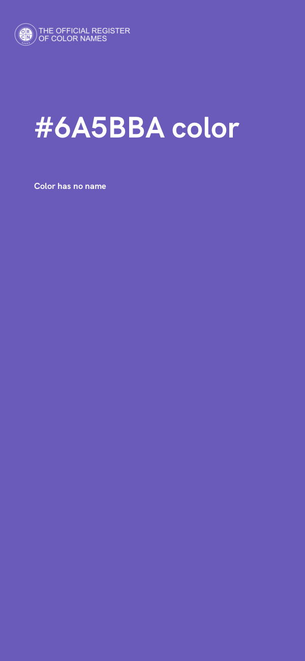 #6A5BBA color image