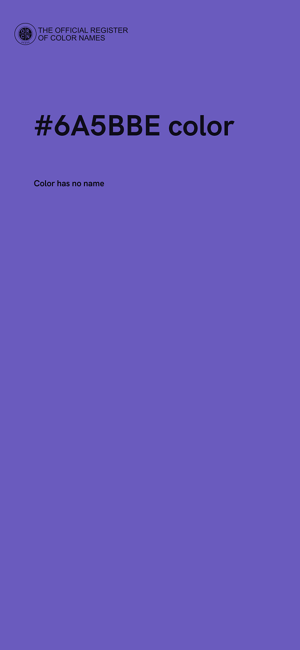 #6A5BBE color image