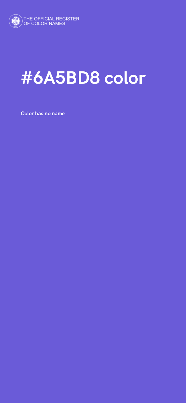 #6A5BD8 color image