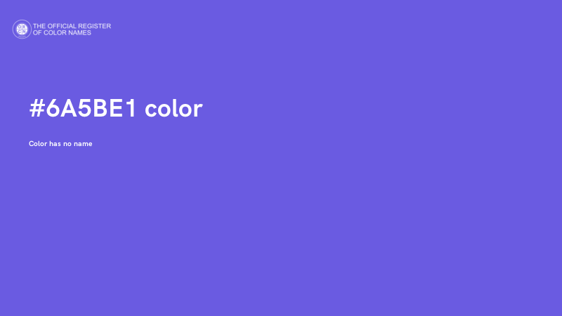 #6A5BE1 color image