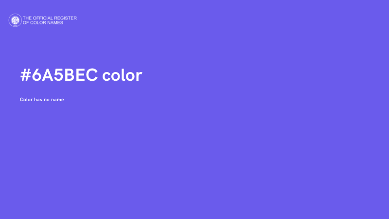#6A5BEC color image