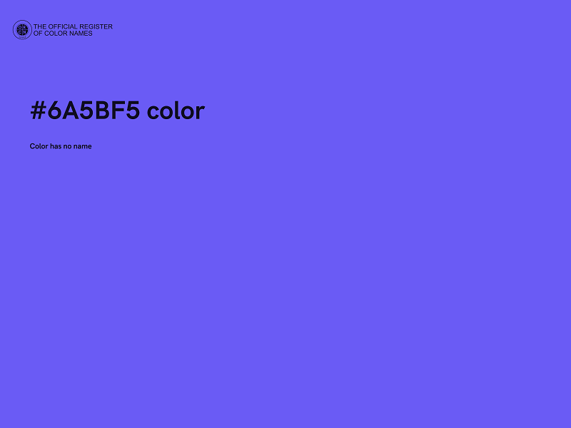 #6A5BF5 color image