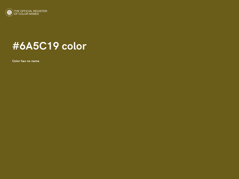 #6A5C19 color image