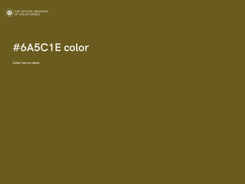#6A5C1E color image