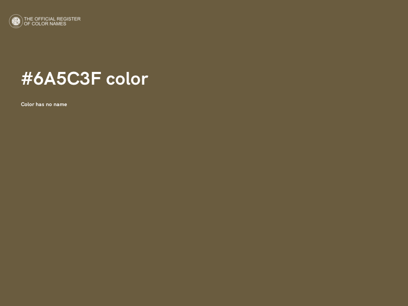 #6A5C3F color image