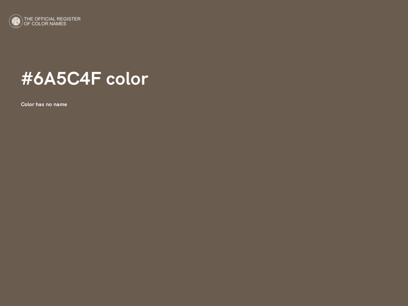 #6A5C4F color image