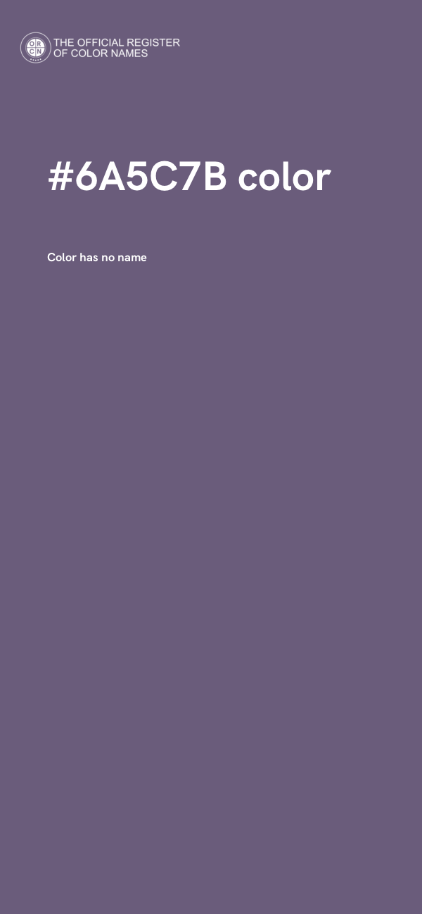 #6A5C7B color image
