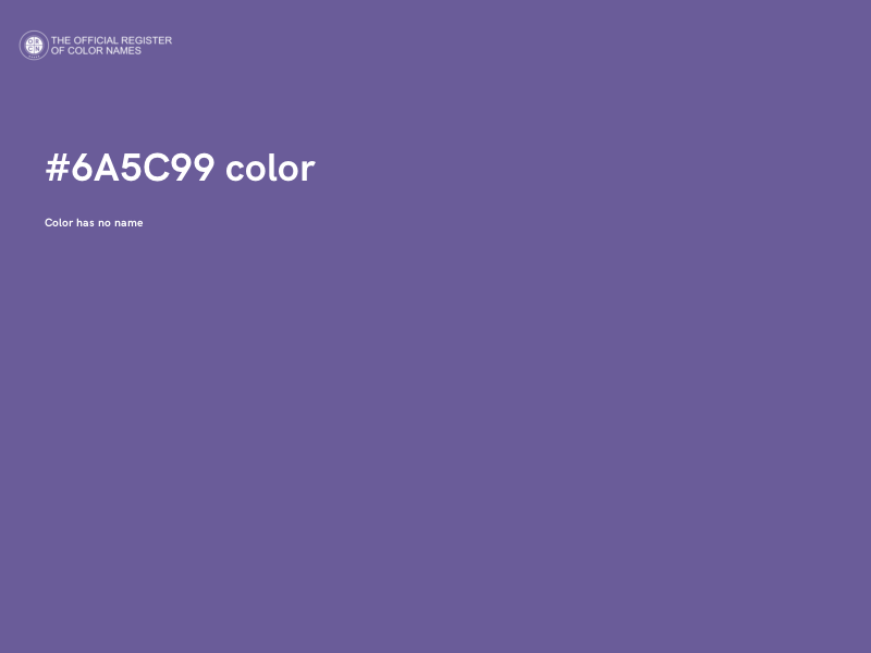 #6A5C99 color image