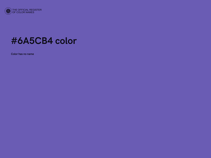 #6A5CB4 color image