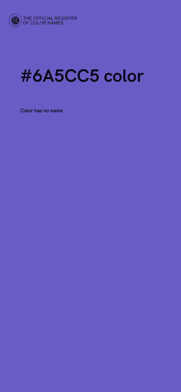 #6A5CC5 color image