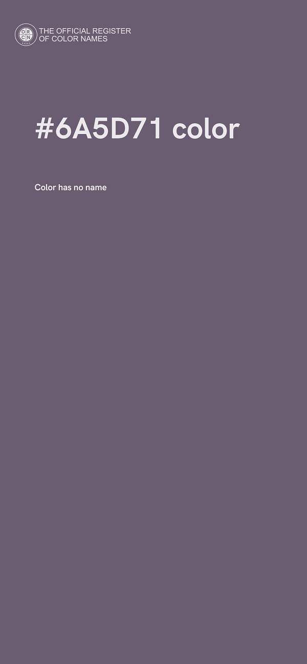 #6A5D71 color image