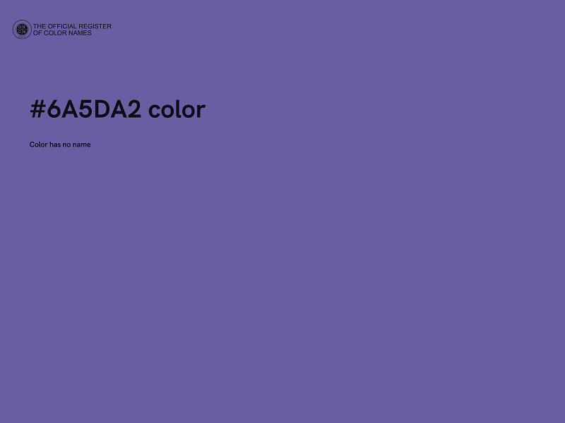 #6A5DA2 color image