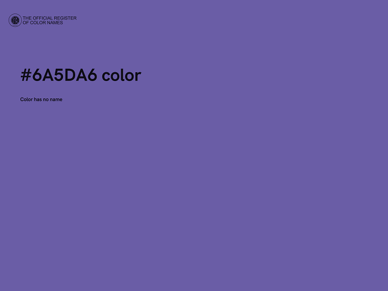 #6A5DA6 color image