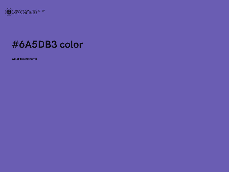 #6A5DB3 color image