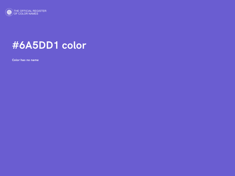 #6A5DD1 color image