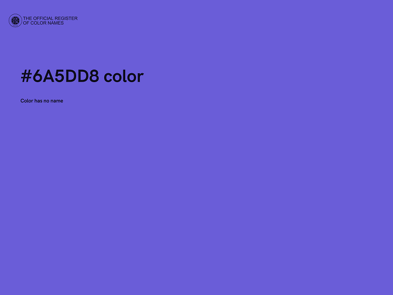 #6A5DD8 color image