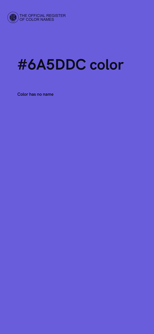#6A5DDC color image