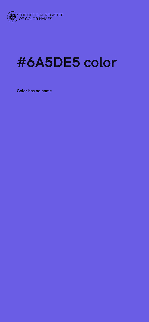 #6A5DE5 color image