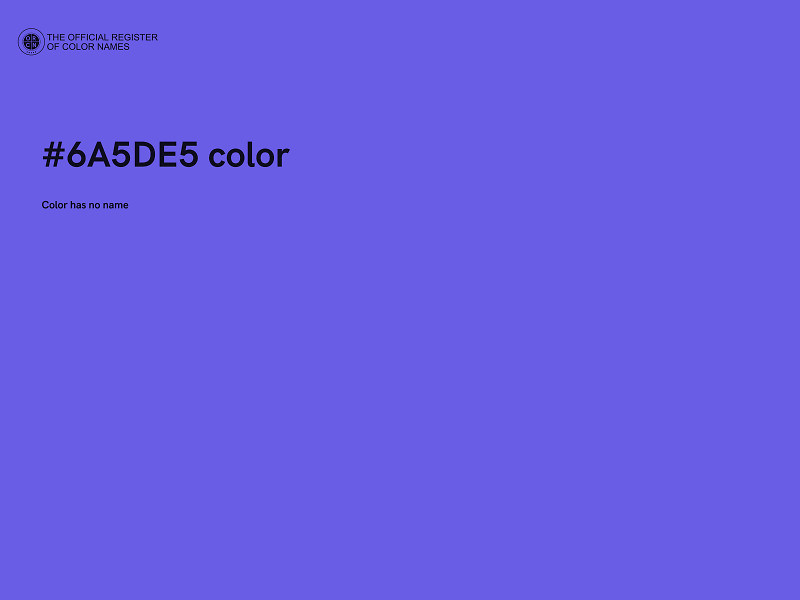 #6A5DE5 color image