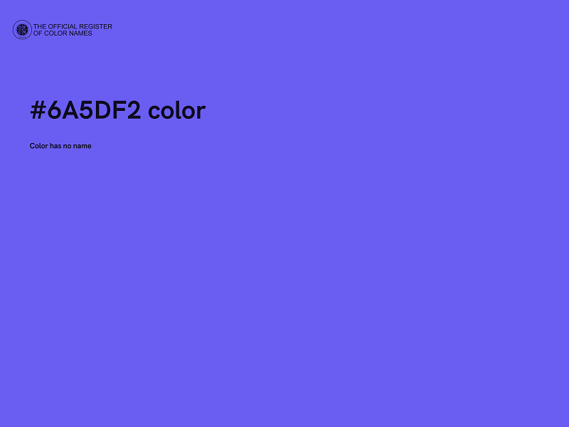 #6A5DF2 color image