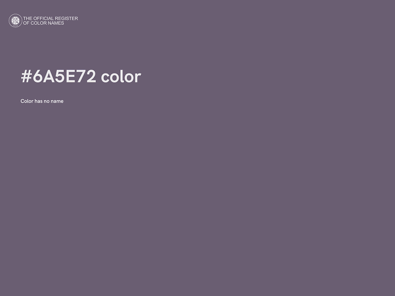 #6A5E72 color image