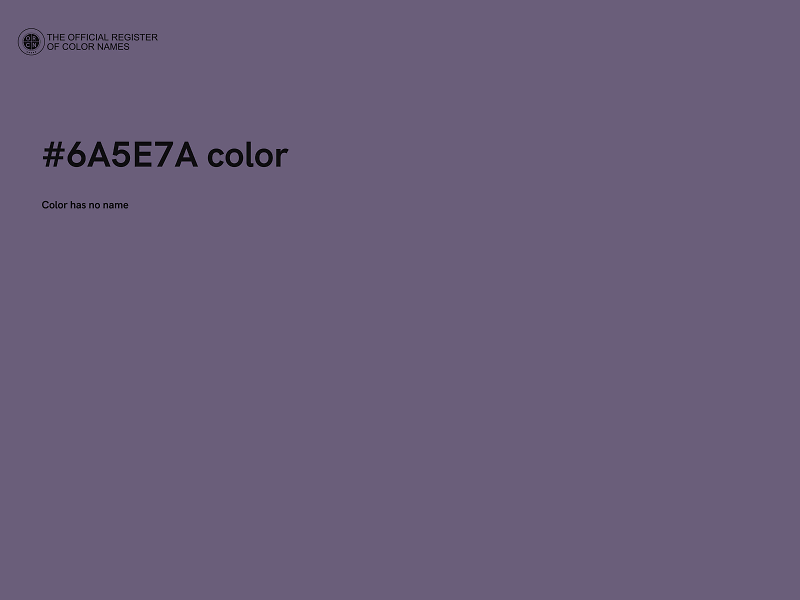 #6A5E7A color image