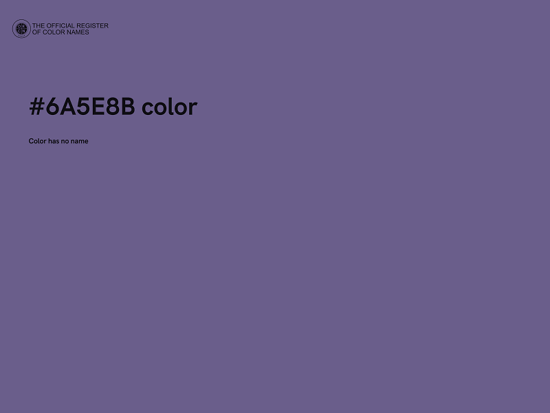 #6A5E8B color image